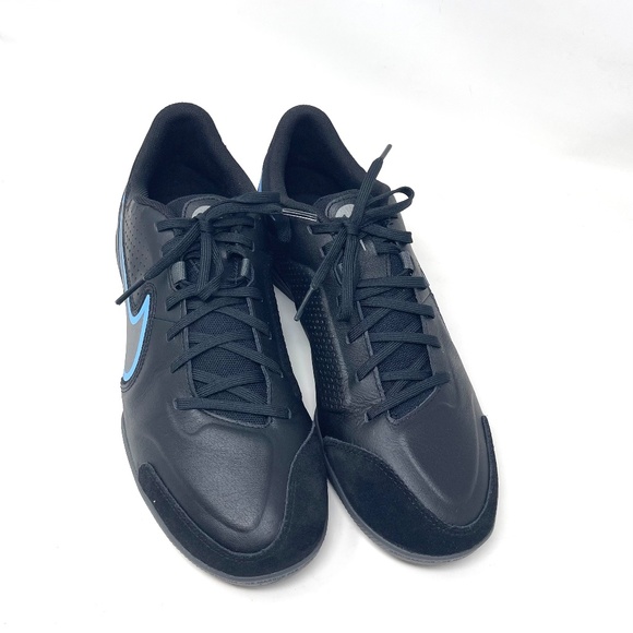 💖MEGA SALE💖Nike Legend 9 Academy IC Black LEATHER MEN'S SNEAKERS DA1190 004 - Picture 3 of 12
